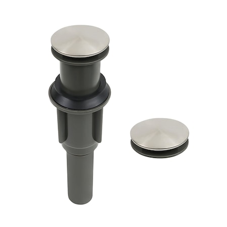 Everflow Bathroom Sink Pop-Up Drain Assembly with out Overflow for vanity, Brushed Nickel PL30-05N